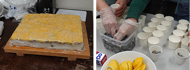 西海押しずしとなまこ